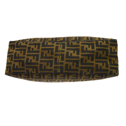 Fendi Zucca Tote Canvas, Brown, Canvas, Handbag