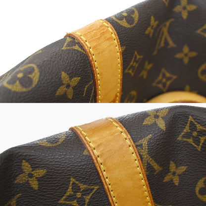 Louis Vuitton Keepall Monogram Canvas, Brown, Leather, Travel Bag