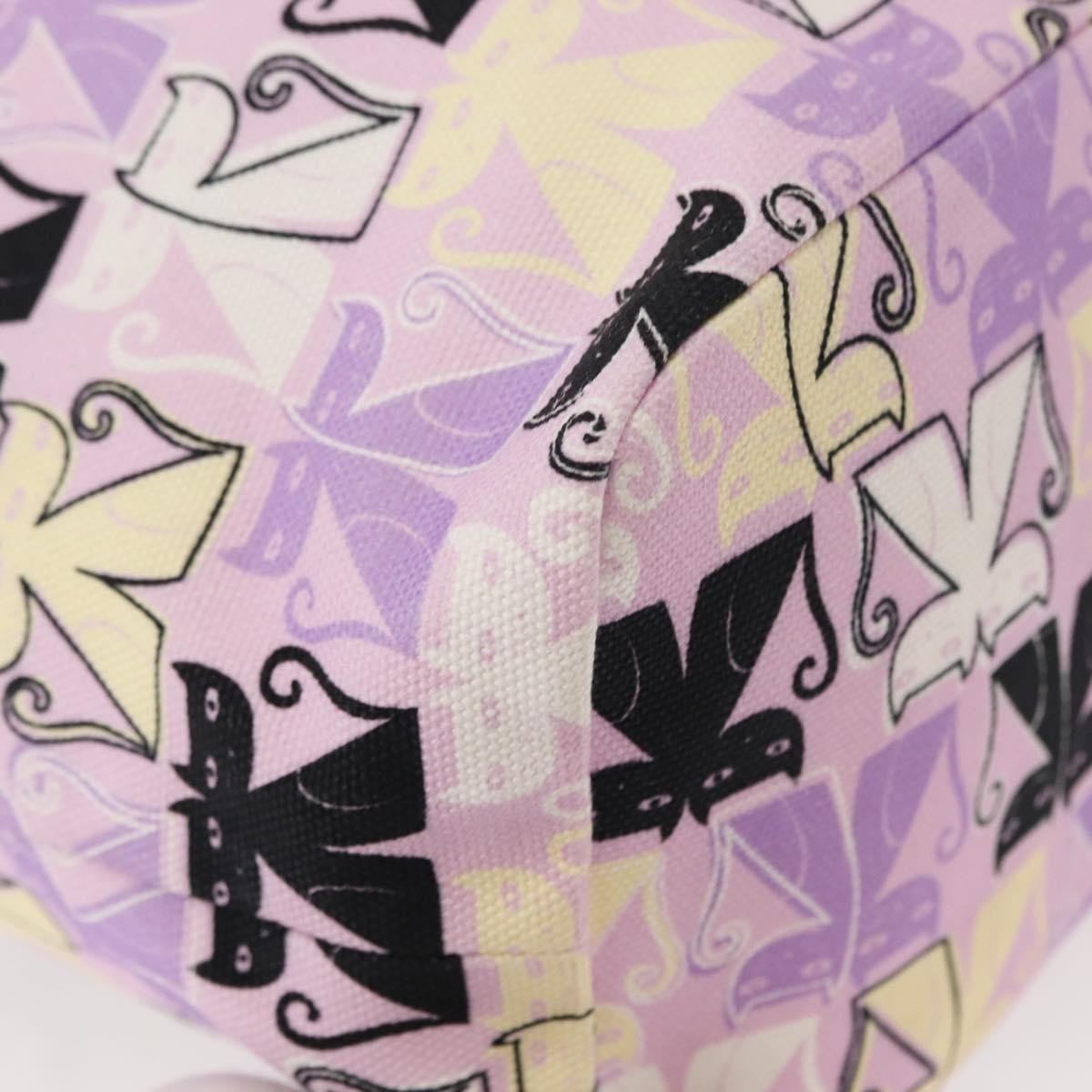 Miu Miu Drawstring Printed Canvas, Pink, Canvas, Clutch