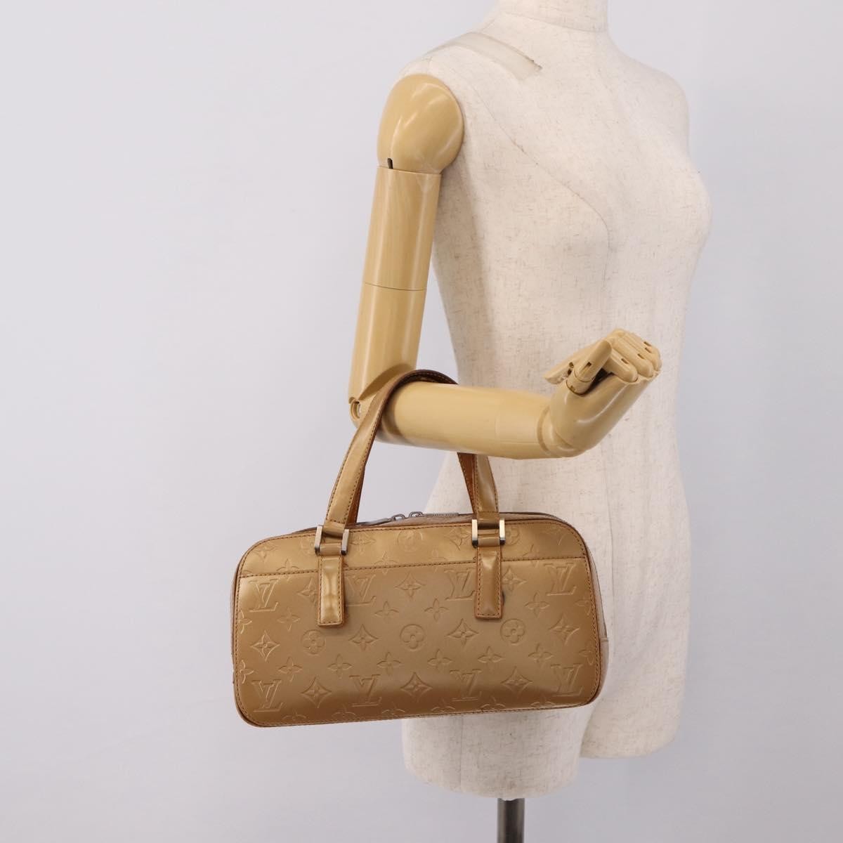 Louis Vuitton Mat Shelton Monogram Vernis, Brown, Patent Leather, Handbag
