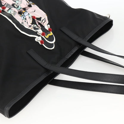 Prada Zip Tote Tessuto, Black, Nylon, Tote Bag