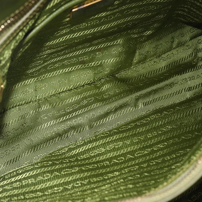 Prada Promenade Saffiano Leather, Green, Leather, Handbag