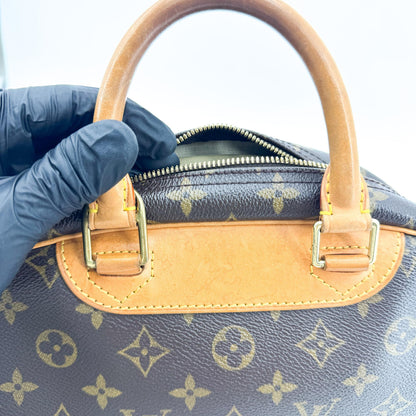 Louis Vuitton Trouville Monogram Canvas, Brown, Canvas, Handbag