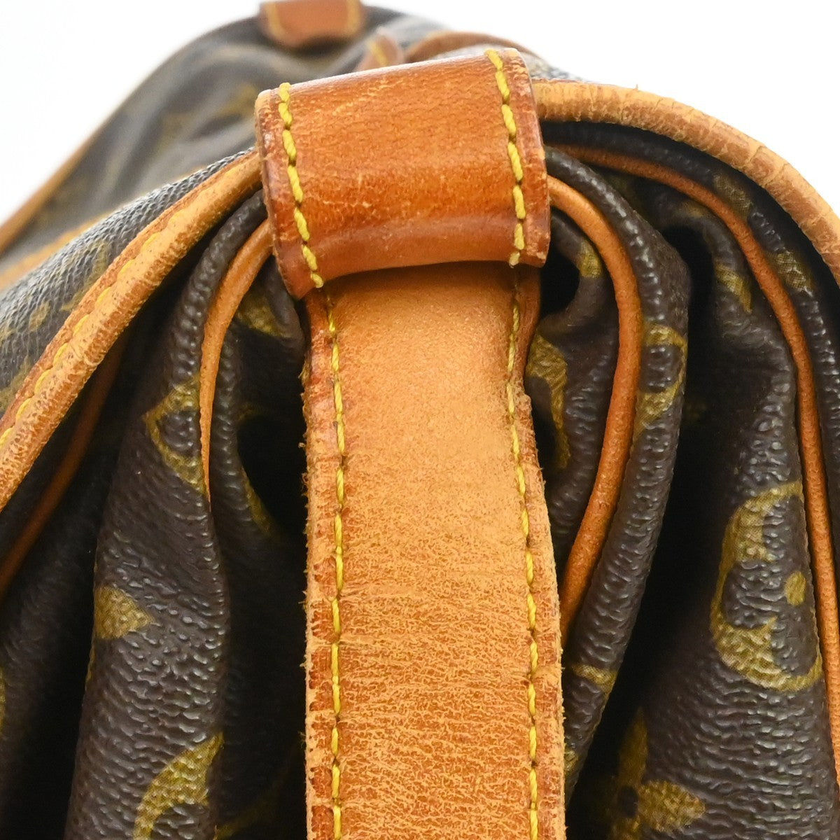 Louis Vuitton Saumur Monogram Canvas, Brown, Canvas, Handbag