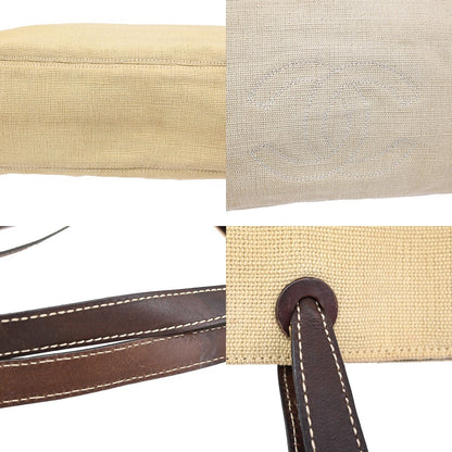Chanel Vintage Tote Canvas, Beige, Canvas, Tote Bag
