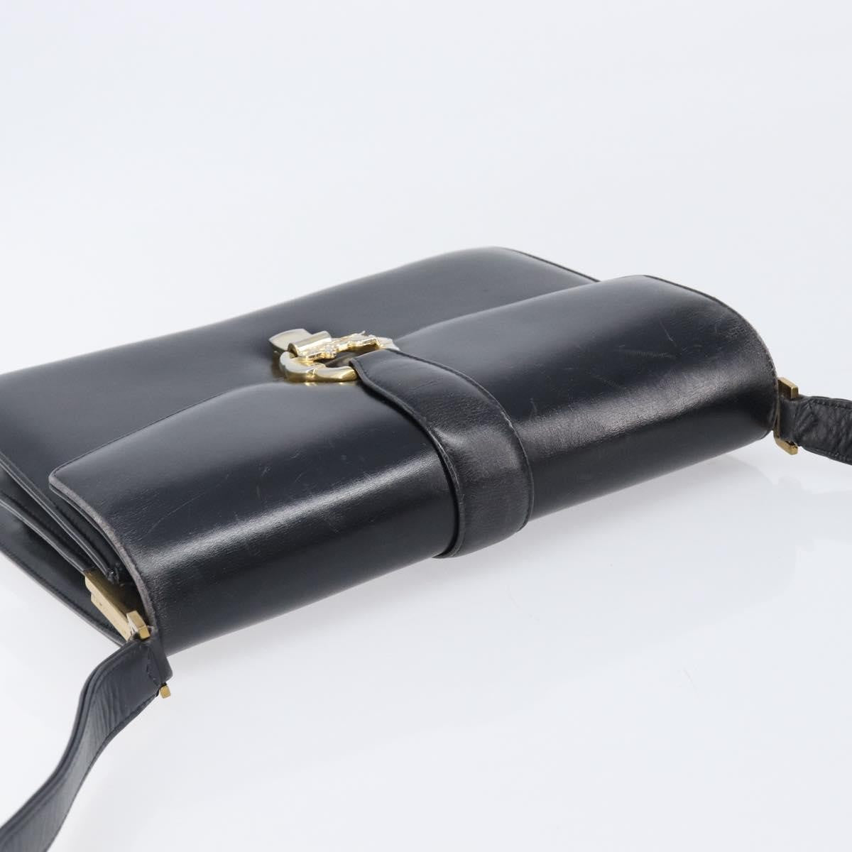 Celine Horse Carriage Leather, Black, Leather, Shoulder Bag