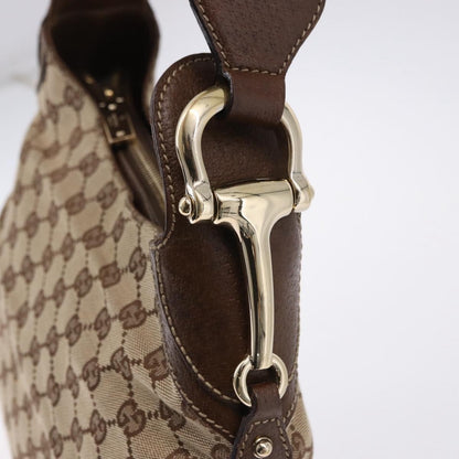 Gucci Horsebit Hobo GG Canvas, Beige, Canvas, Handbag