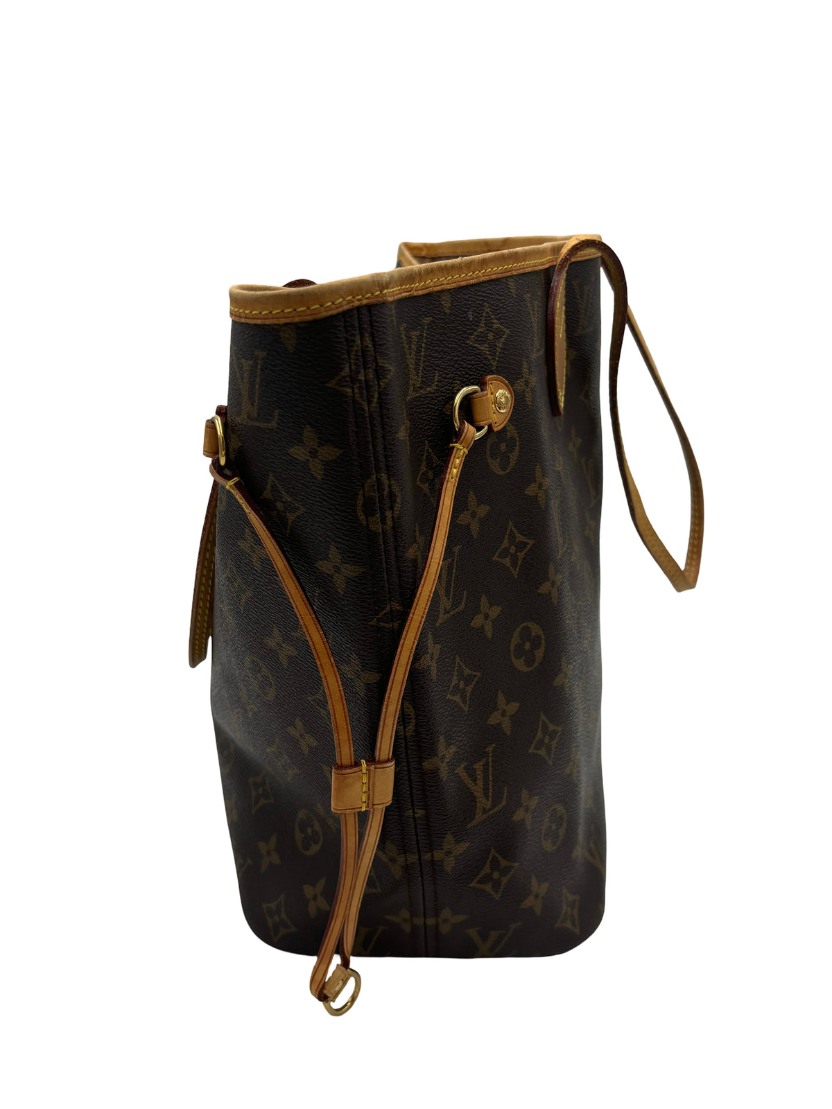 Louis Vuitton Neverfull Monogram, Brown, Canvas, Tote Bag