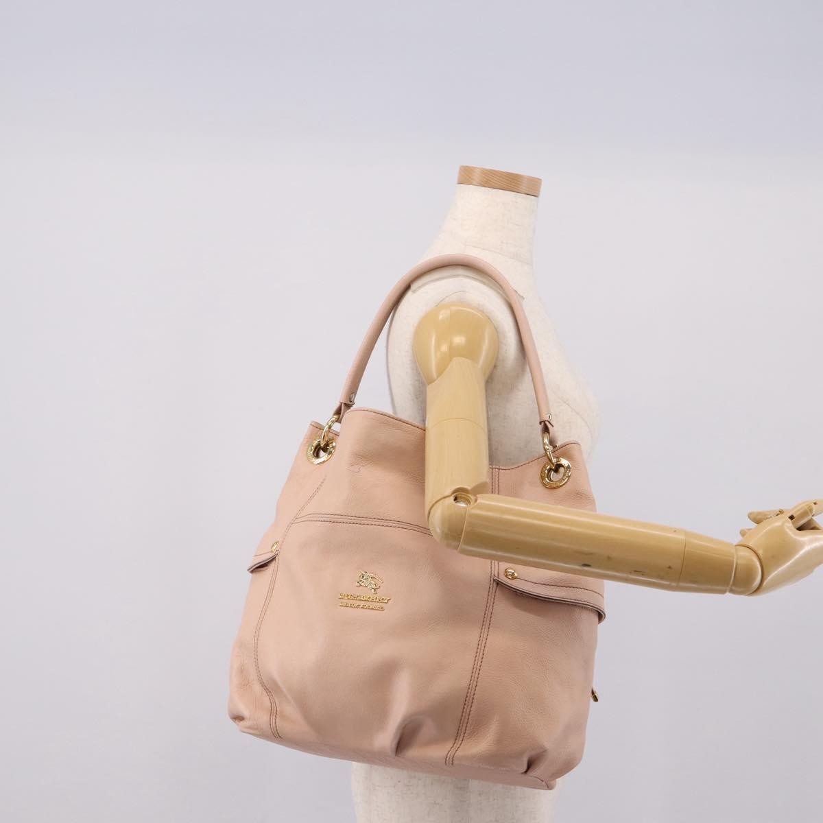 Burberry Blue Label Leather, Pink, Leather, Shoulder Bag