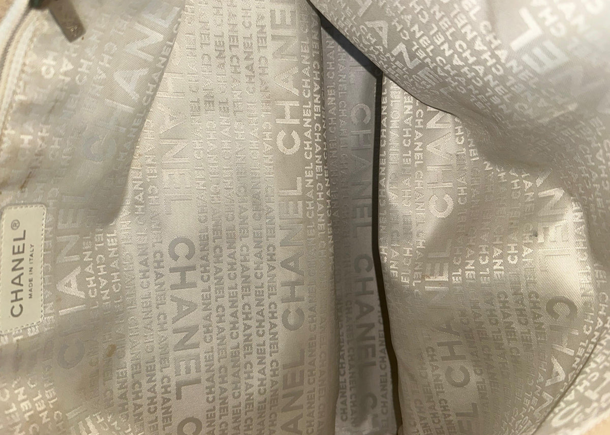 Chanel Vintage No. 5 Canvas, Beige, Canvas, Tote Bag