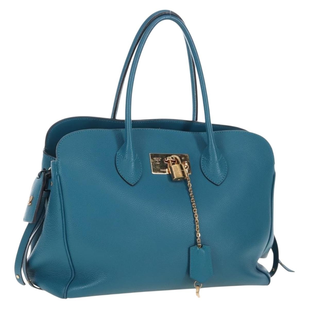 Louis Vuitton Milla Veau Nuage Calfskin, Blue, Leather, Handbag