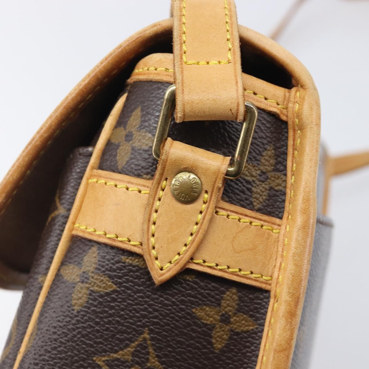 Louis Vuitton Sologne Monogram Canvas, Brown, Canvas, Handbag
