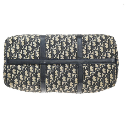 Christian Dior Vintage Trotter Boston Diorissimo Canvas, Navy, Canvas, Handbag