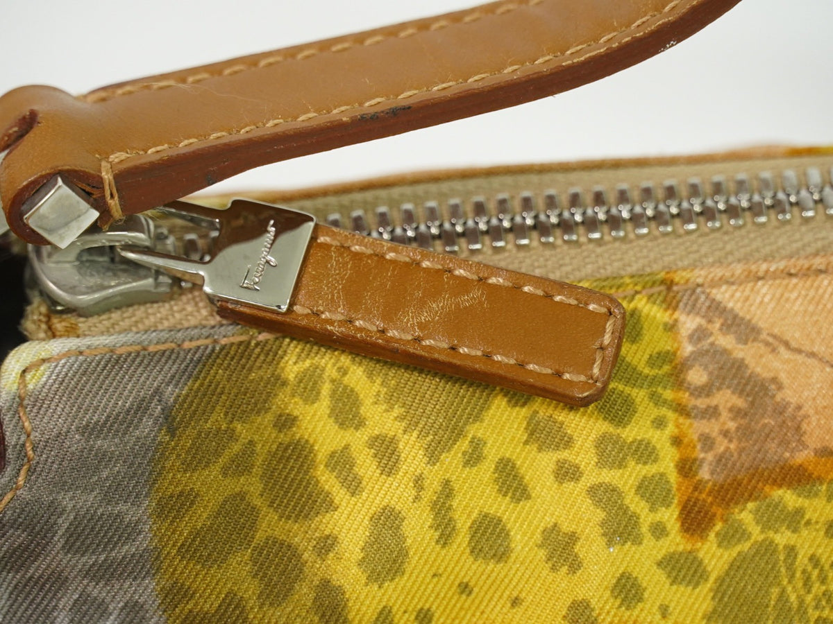Salvatore Ferragamo Vintage Canvas, Multicolour, Canvas, Shoulder Bag