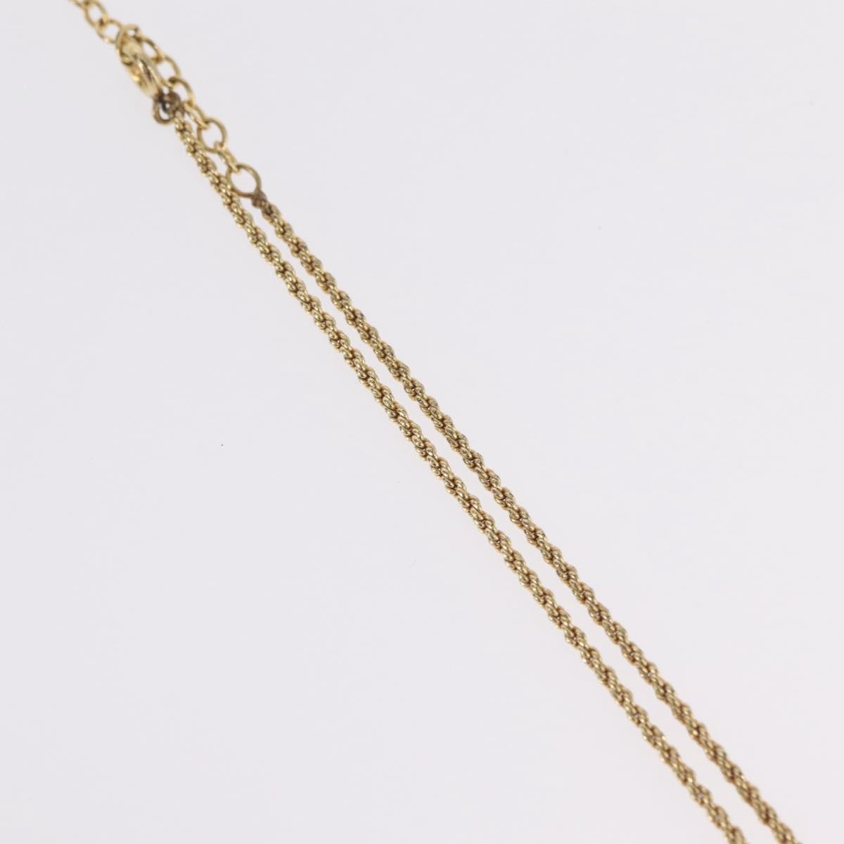Christian Dior CD Pendant Metal, Gold, Metal, Necklace