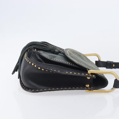 Chloe Hudson Studded Leather, Black, Leather, Handbag