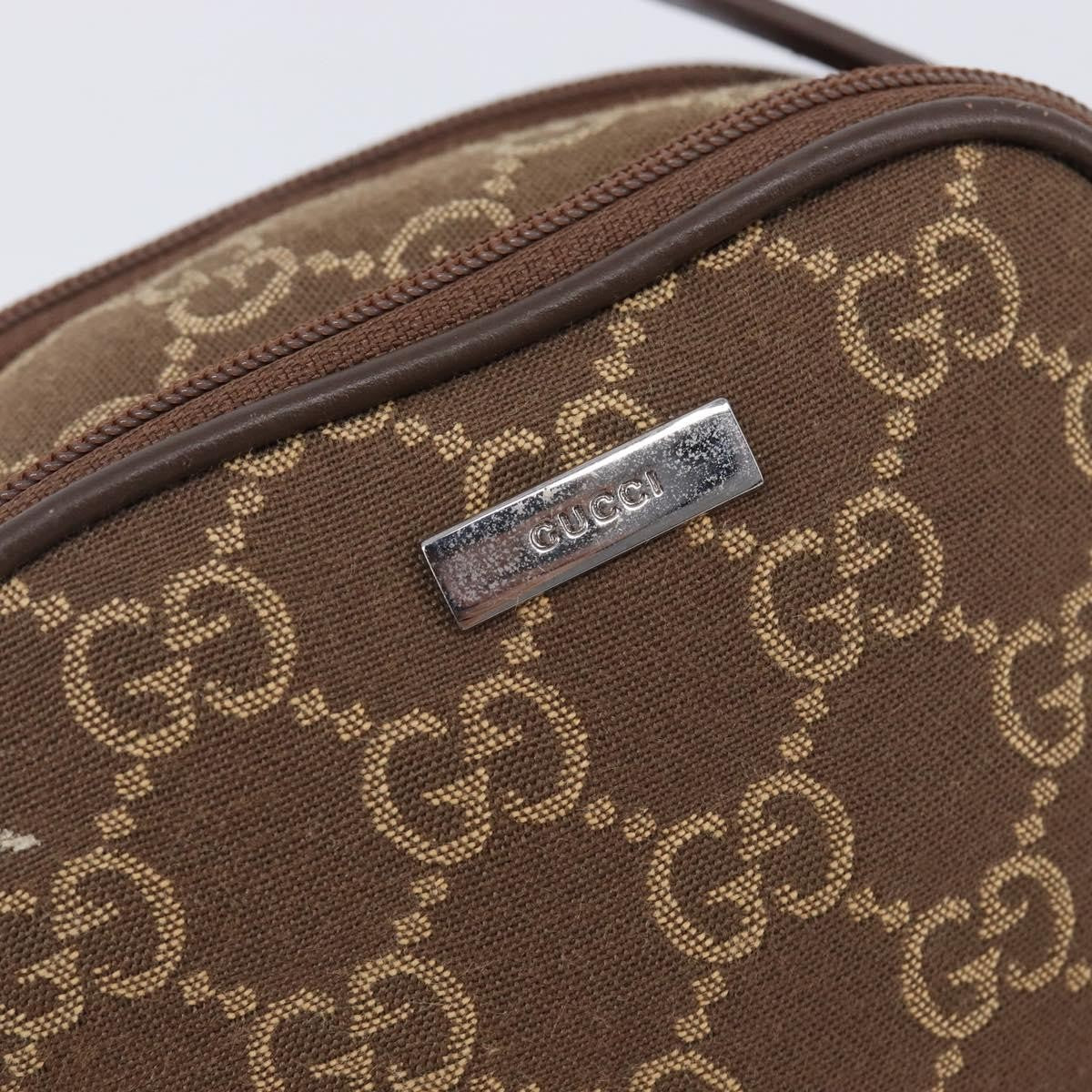 Gucci Crossbody Canvas, Brown, Canvas, Crossbody Bag