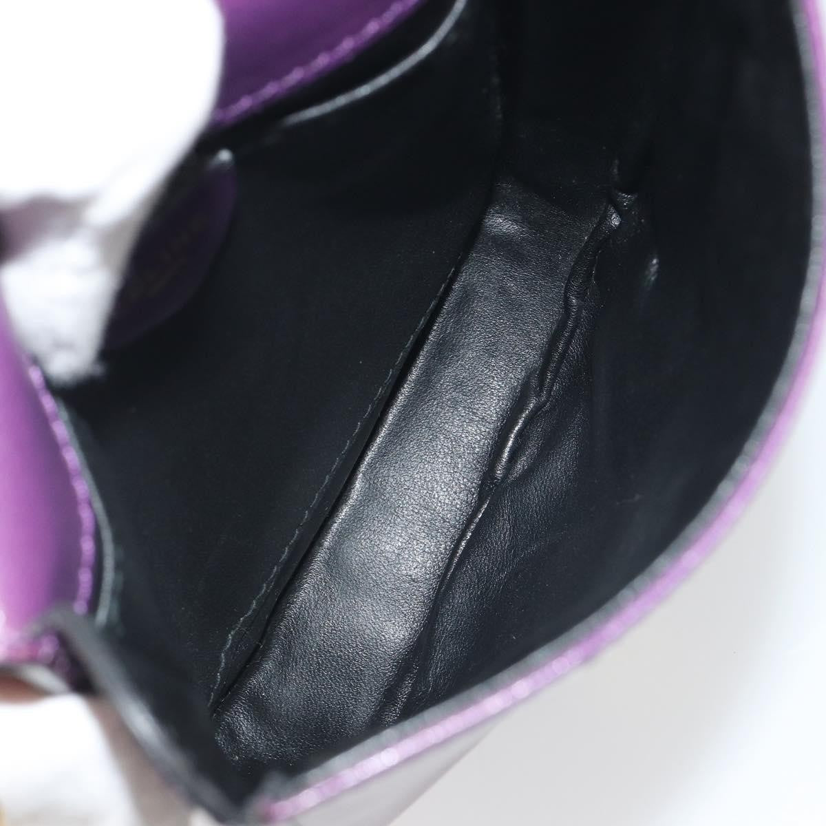 Celine Vintage Leather, Purple, Leather, Shoulder Bag