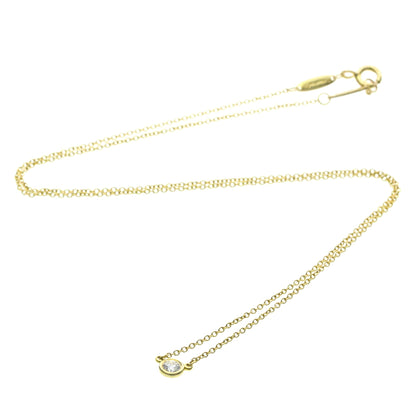 Tiffany & Co. Elsa Peretti Diamonds By The Yard Pendant 18K Rose Gold with Pear-Shaped Diamond, Yellow, Yellow Gold, Necklace