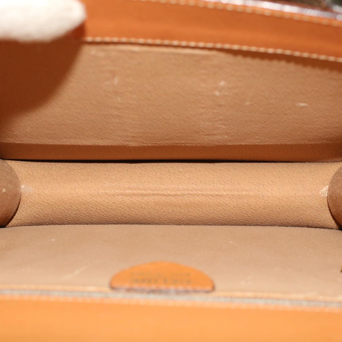 Celine C Macadam Handbag PVC Leather, BROWN, PVC, Handbag