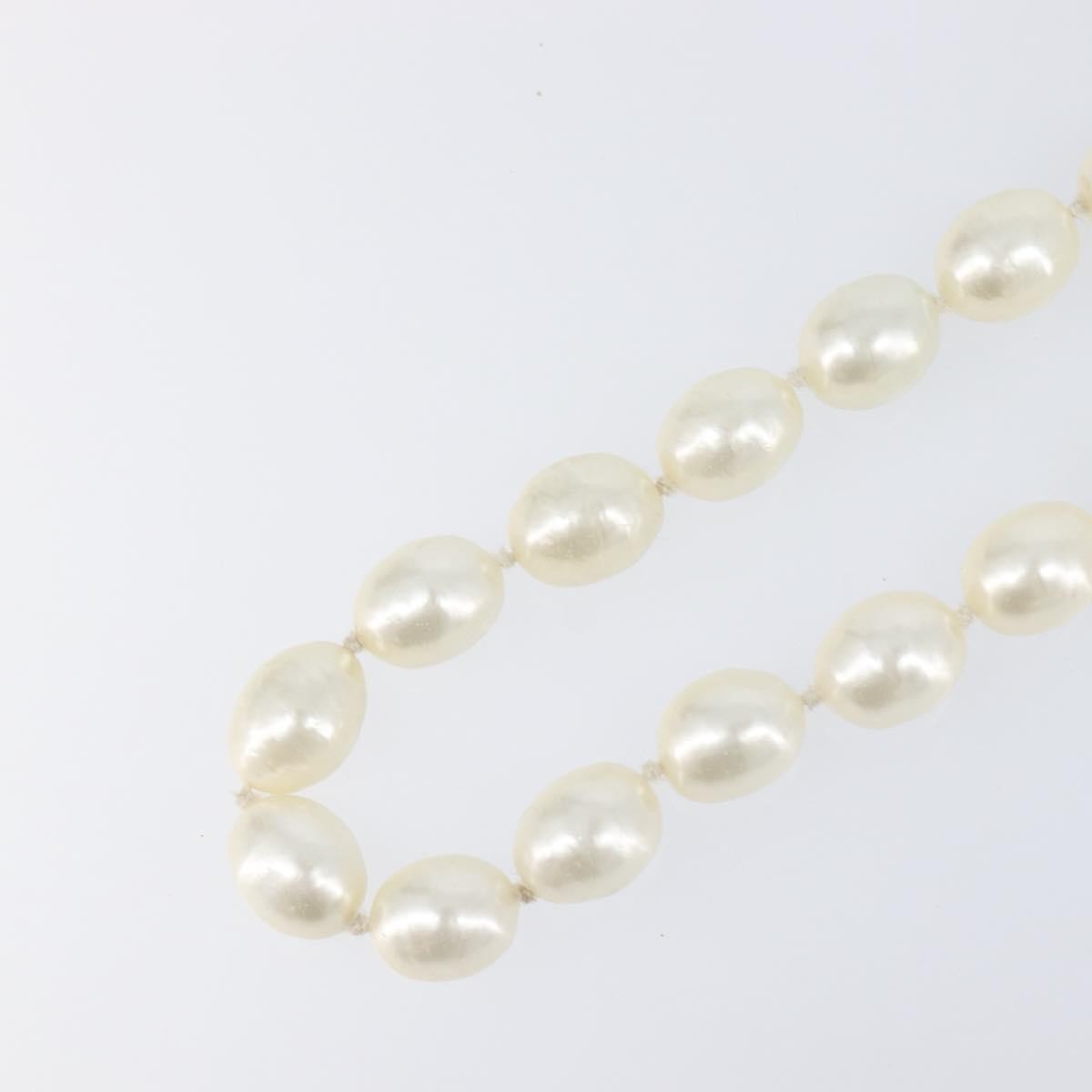 Chanel CC Pearl Metal and Pearls, White, Pearl, Necklace