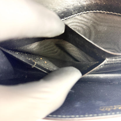 Prada Wallet on Chain Saffiano Leather, Black, Leather, Crossbody Bag