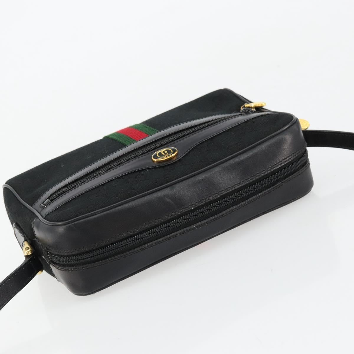 Gucci Ophidia GG Canvas, Black, Canvas, Shoulder Bag
