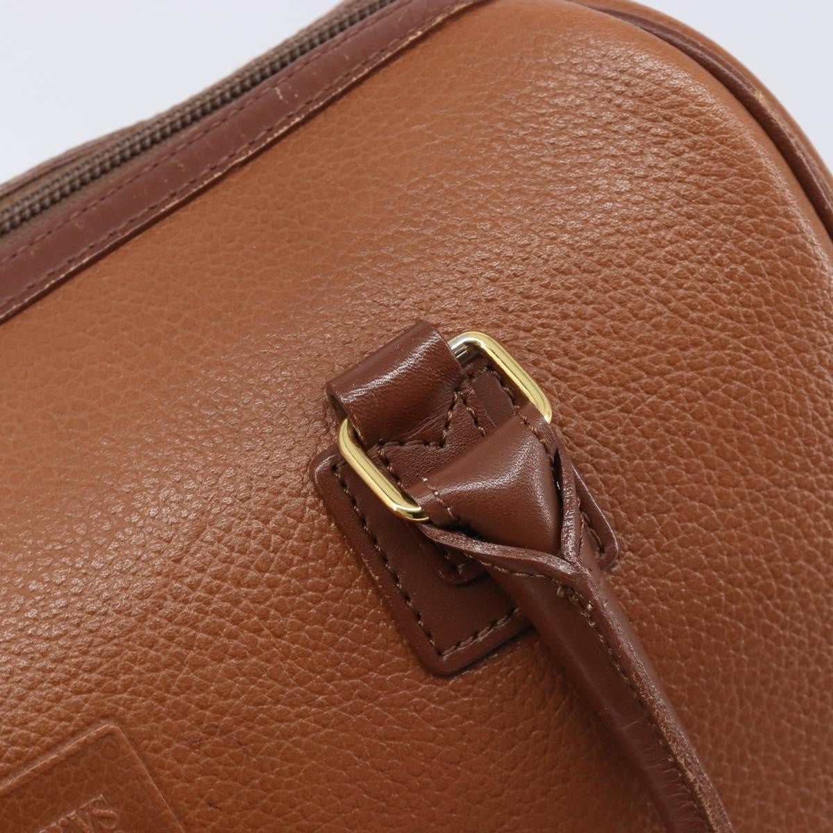 Burberry Vintage Boston Leather, Brown, Leather, Handbag
