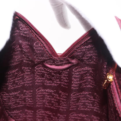 Cartier Must Line Leather, Burgundy, Leather, Handbag