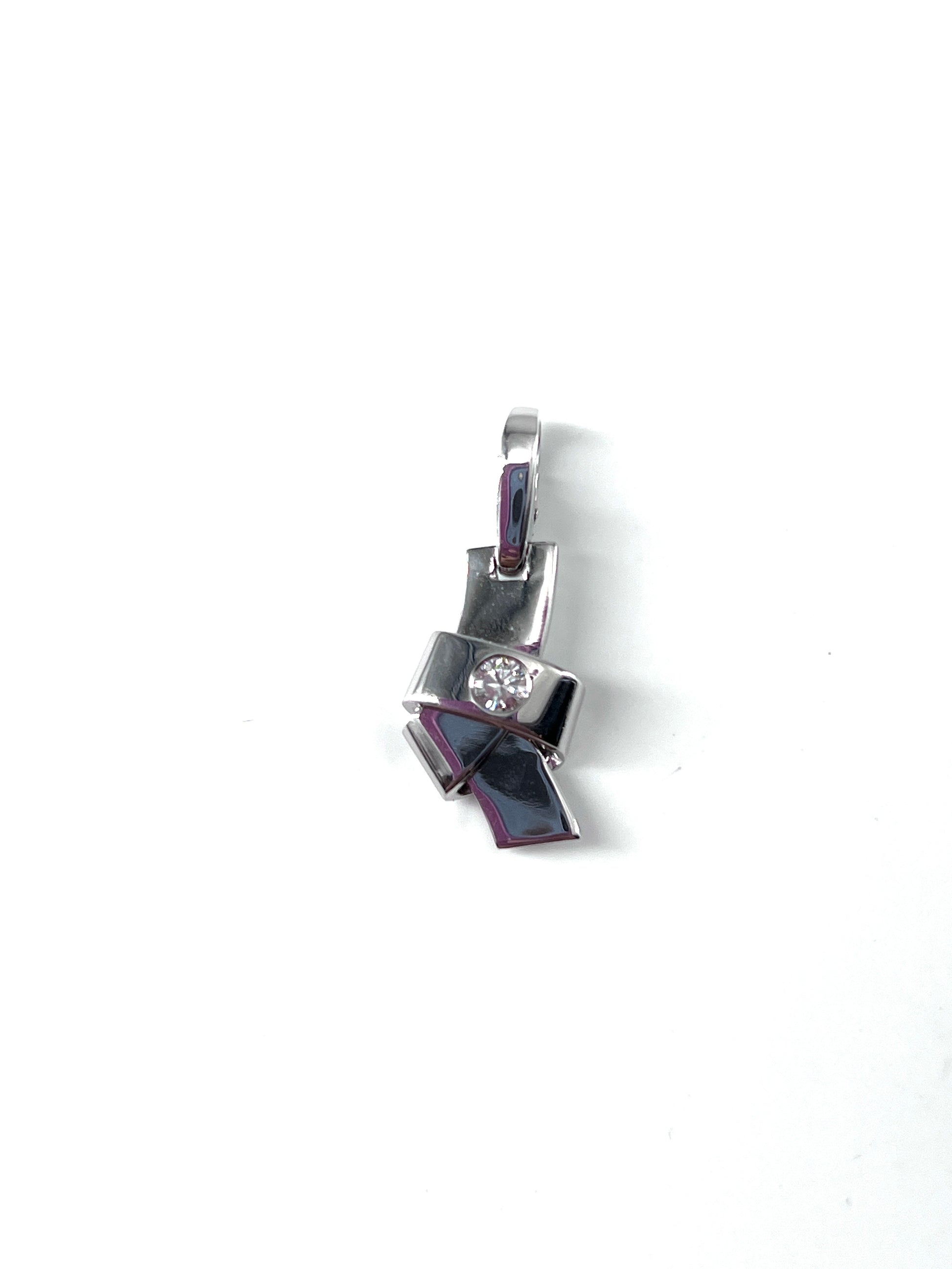 Cartier Knot Pendant Silver, WHITE, SILVER, Pendant & Charms