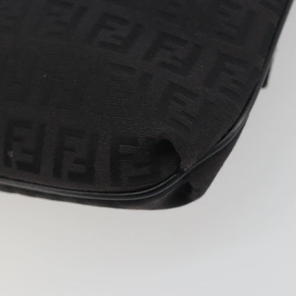 Fendi Zucchino Canvas, Black, Canvas, Handbag