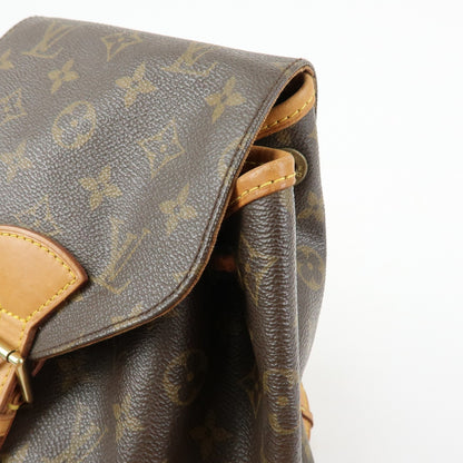 Louis Vuitton Vintage Montsouris Monogram Canvas, Brown, Canvas, Backpack