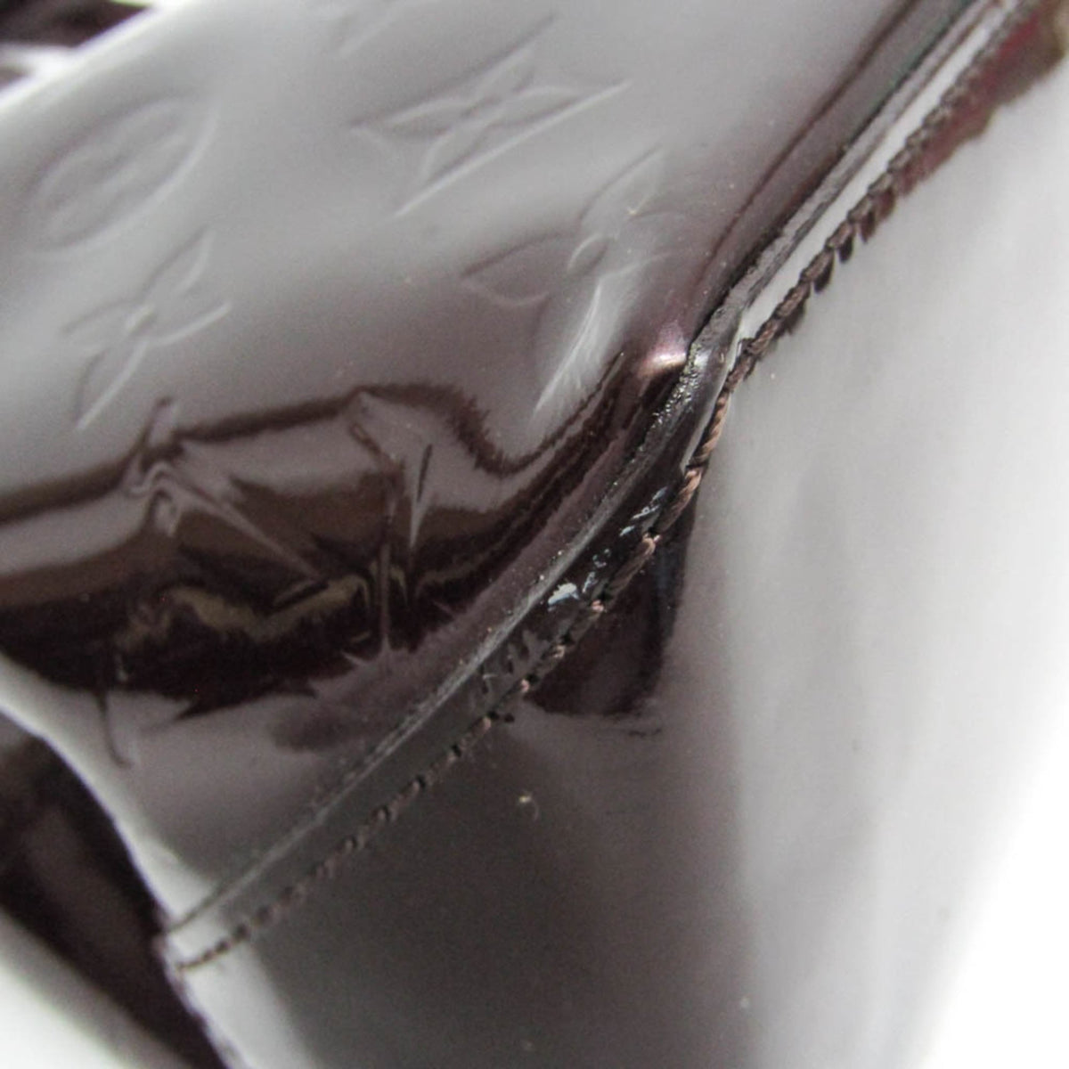 Louis Vuitton Wilshire Monogram Vernis, Burgundy, Patent Leather, Handbag