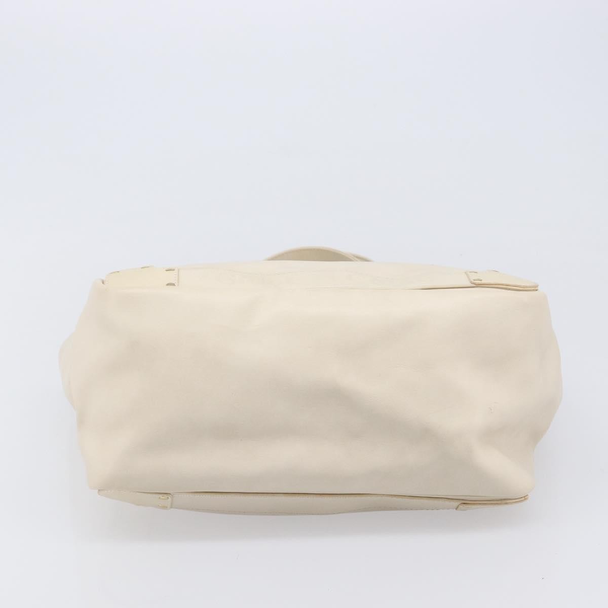 Chloe Eden Leather, White, Leather, Tote Bag