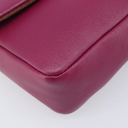 Fendi Be Baguette Flap Leather, Pink, Leather, Handbag