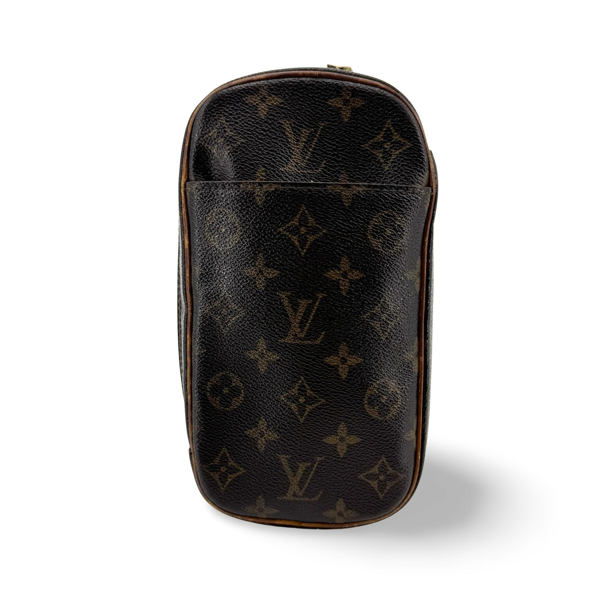 Louis Vuitton Pochette Gange Monogram Canvas, Brown, Canvas, Clutch