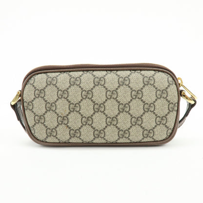 Gucci Ophidia GG Coated Canvas, Brown, Leather, Crossbody Bag