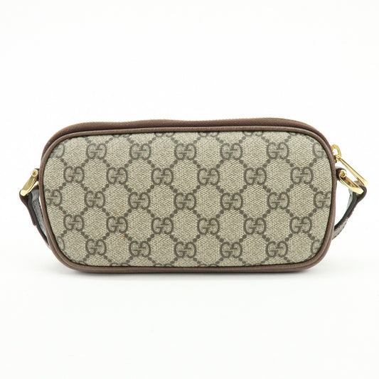 Gucci Ophidia GG Coated Canvas, Brown, Leather, Crossbody Bag