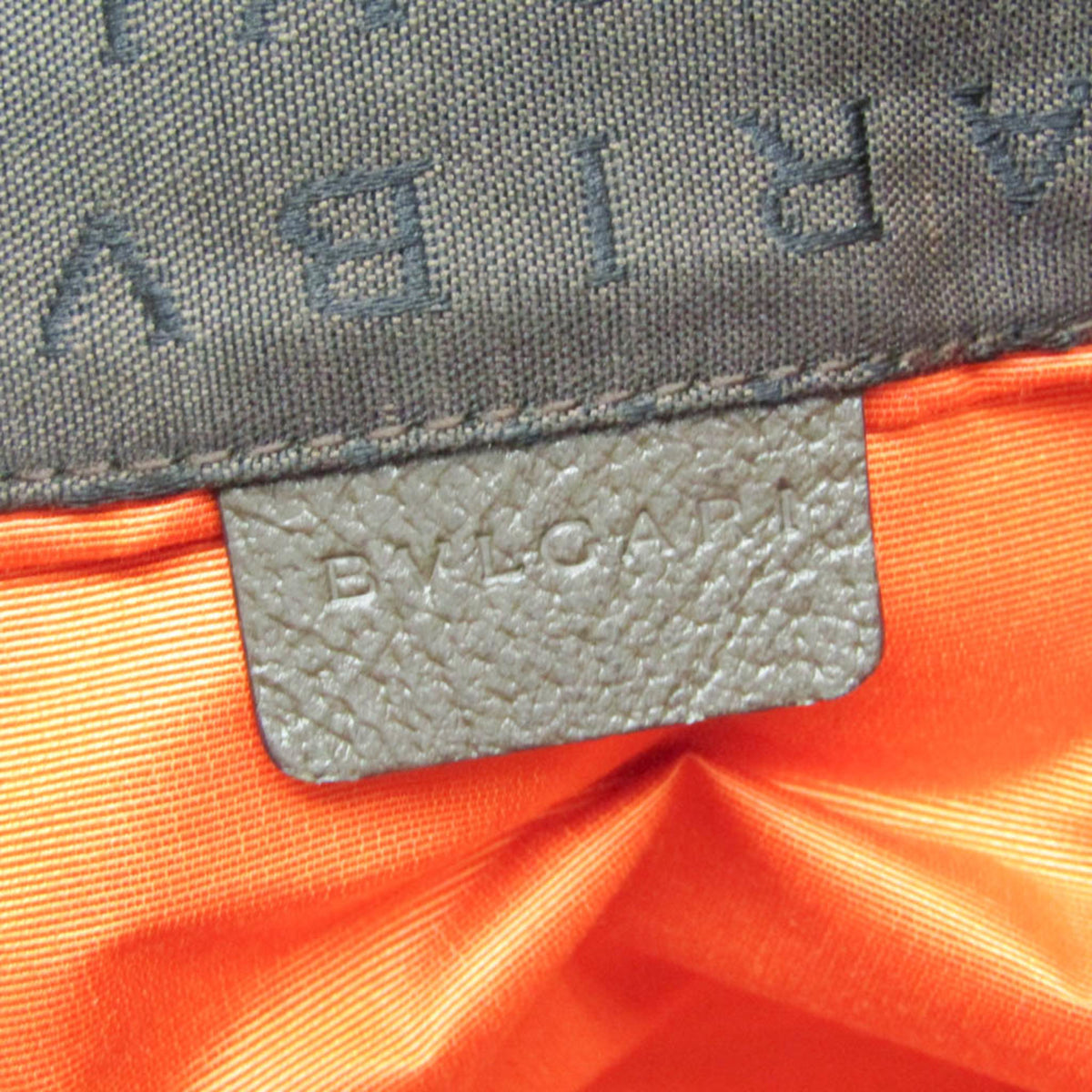Bvlgari Logomania Canvas, Brown, Canvas, Tote Bag