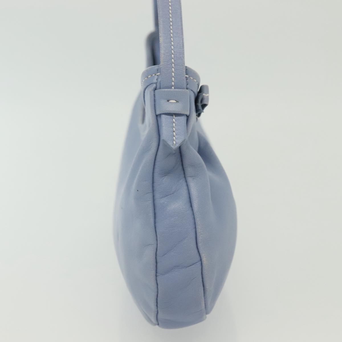 Salvatore Ferragamo Vala Leather, Blue, Leather, Shoulder Bag