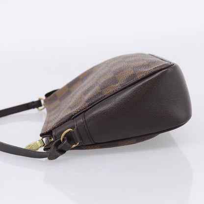 Louis Vuitton Trousse Make Up Damier, Brown, Canvas, Clutch