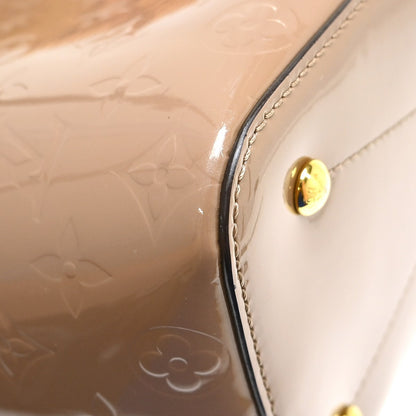 Louis Vuitton Long Beach Monogram Vernis, Beige, Patent Leather, Tote Bag