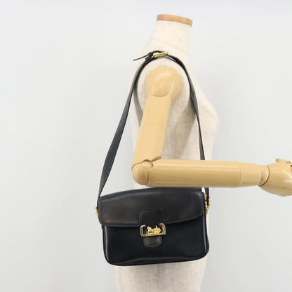 Celine Horse Carriage Leather, Black, Leather, Shoulder Bag