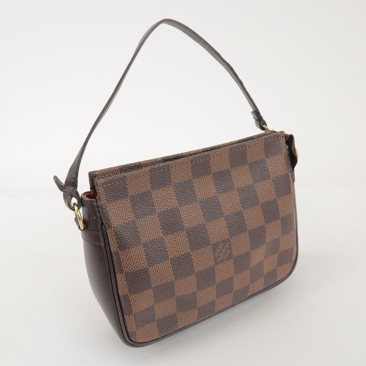 Louis Vuitton Trousse Make Up Damier, Brown, Canvas, Clutch