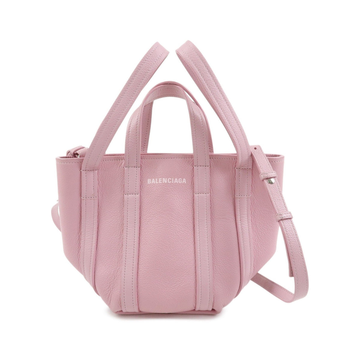 Balenciaga Everyday 2.0 North South Leather, Pink, Leather, Tote Bag