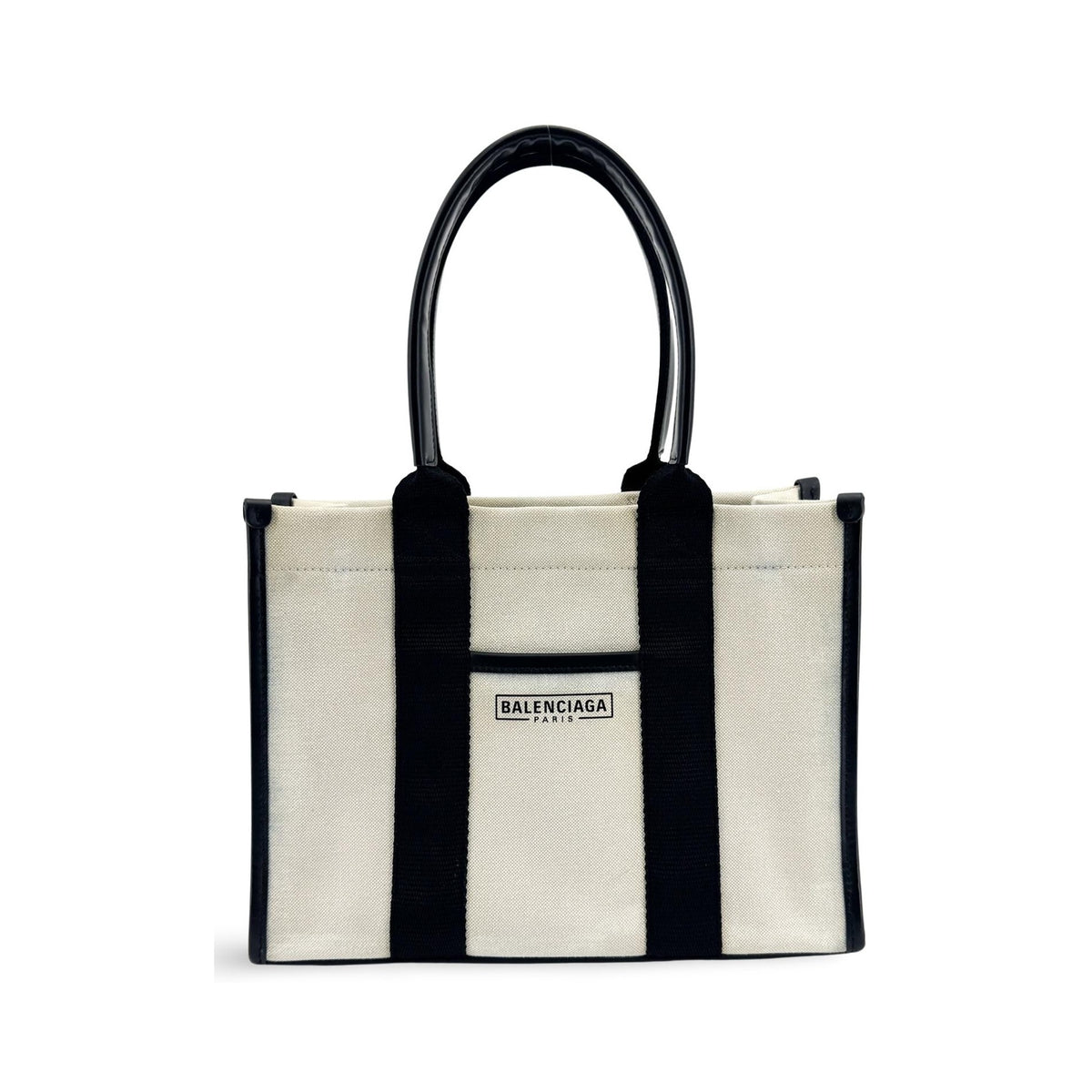 Balenciaga Hardware Canvas, Black, Canvas, Tote Bag