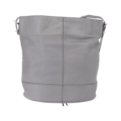 Balenciaga Papier Drop Bucket Leather, Silver, Leather, Handbag