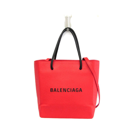 Balenciaga Shopping Leather, Red, Leather, Tote Bag