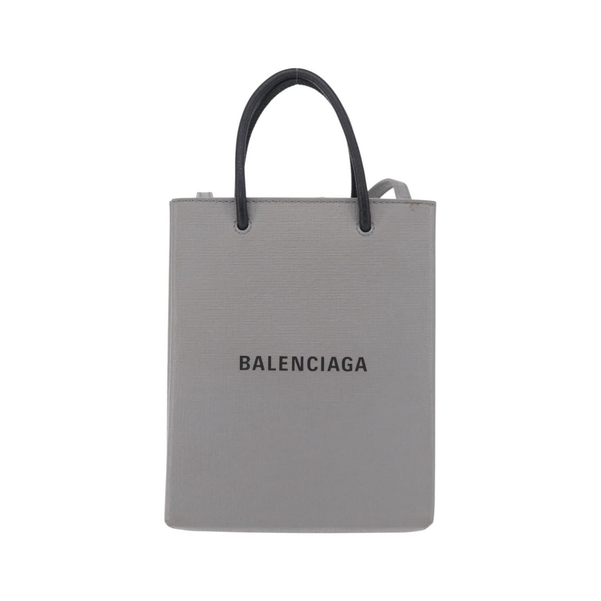 Balenciaga Shopping Leather, Gray, Leather, Tote Bag