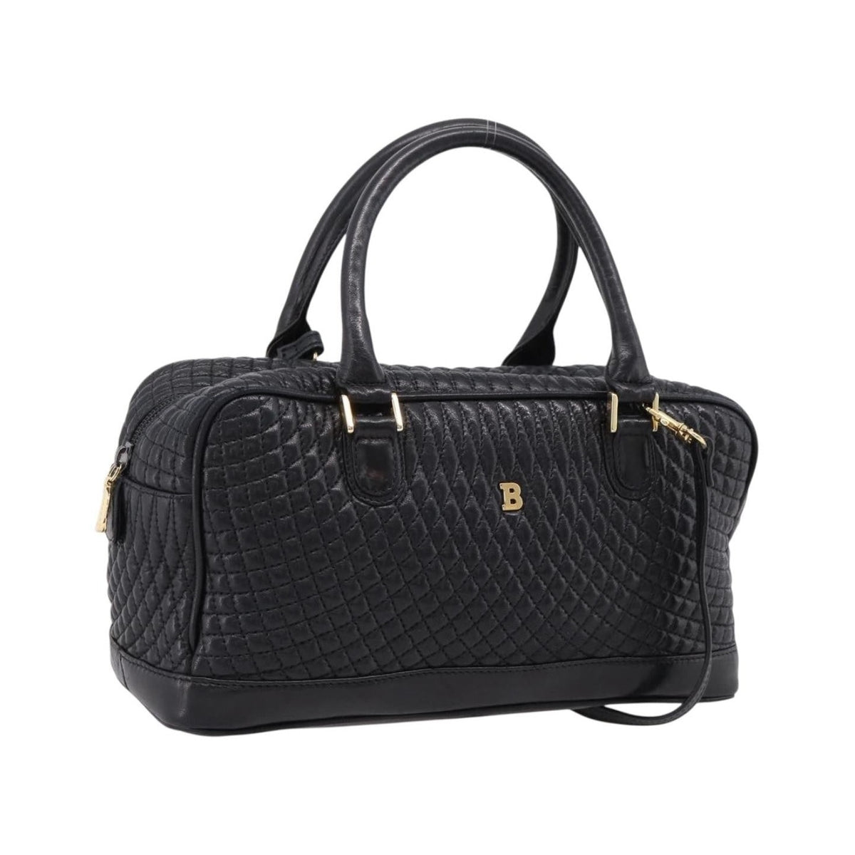 Bally Handbag Leather, Black, Leather, Handbag